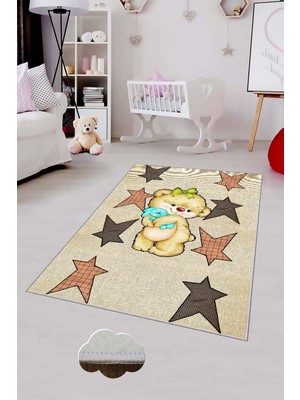 Pelangi Desenli Renkli Dijital Baskılı Yıkanabilir Kaymaz Taban Modern Mutfak Halısı (Süngersiz)