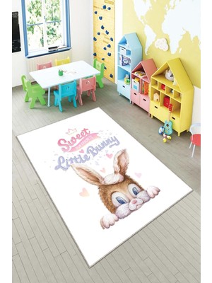 Pelangi Desenli Renkli Dijital Baskılı Yıkanabilir Kaymaz Taban Modern Mutfak Halısı (Süngersiz)