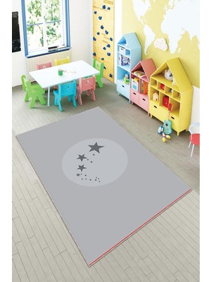 Pelangi Desenli Renkli Dijital Baskı Yıkanabilir Kaymaz Taban Modern Çocuk Halısı ve Yolluk.