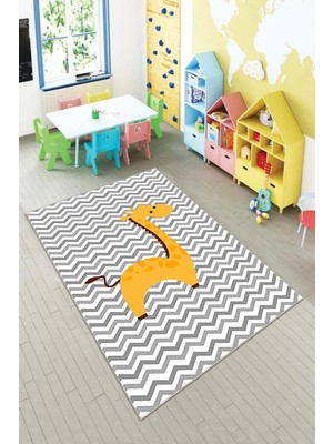 Pelangi Desenli Renkli Dijital Baskı Yıkanabilir Kaymaz Taban Modern Çocuk Halısı ve Yolluk.