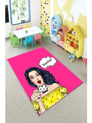 Pelangi Desenli Renkli Dijital Baskı Yıkanabilir Kaymaz Taban Modern Çocuk Halısı ve Yolluk.