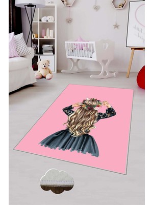 Pelangi Desenli Renkli Dijital Baskılı Yıkanabilir Kaymaz Taban Modern Mutfak Halısı (Süngersiz)