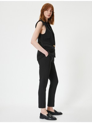 Koton Cigarette Kumaş Pantolon Normal Bel Cepli