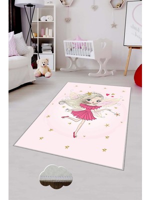 Pelangi Desenli Renkli Dijital Baskı Yıkanabilir Kaymaz Taban Modern Çocuk Halısı ve Yolluk.