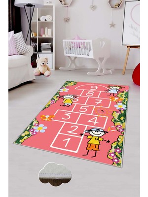 Pelangi Desenli Renkli Dijital Baskılı Yıkanabilir Kaymaz Taban Modern Mutfak Halısı (Süngersiz)