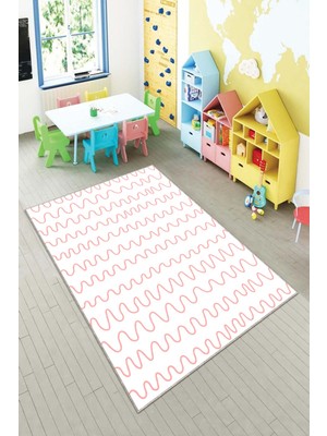 Pelangi Desenli Renkli Dijital Baskılı Yıkanabilir Kaymaz Taban Modern Mutfak Halısı (Süngersiz)