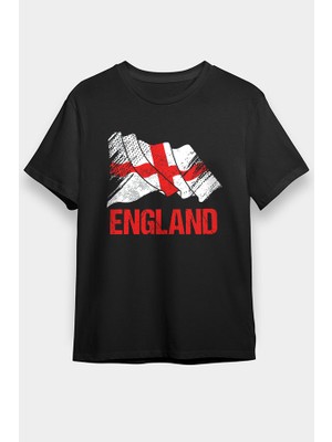 Darkhane Büyük Britanya Ingiltere Siyah Unisex Tişört T-Shirt