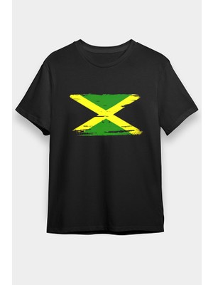 Darkhane Jamaika Siyah Unisex Tişört T-Shirt