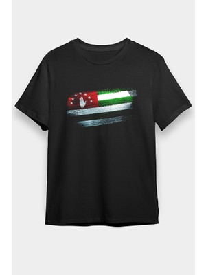 Darkhane Abhazya - Abkhazia Siyah Unisex Tişört T-Shirt