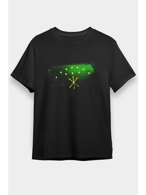 Darkhane Adigey - Adygea Siyah Unisex Tişört T-Shirt