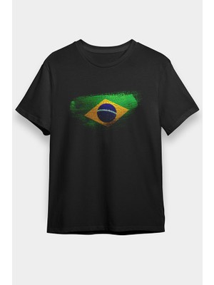 Darkhane Brezilya - Brazil Siyah Unisex Tişört T-Shirt