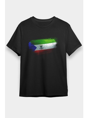 Darkhane Ekvator Ginesi - Equatorial Guinea Siyah Unisex Tişört T-Shirt