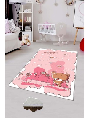 Pelangi Desenli Renkli Dijital Baskılı Yıkanabilir Kaymaz Taban Modern Mutfak Halısı (Süngersiz)