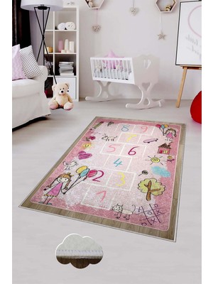 Pelangi Desenli Renkli Dijital Baskılı Yıkanabilir Kaymaz Taban Modern Mutfak Halısı (Süngersiz)