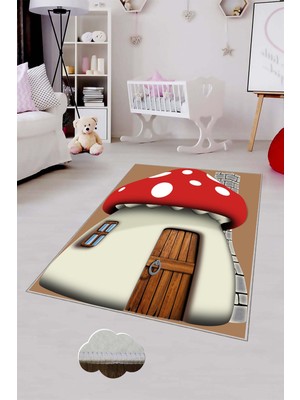 Pelangi Desenli Renkli Dijital Baskılı Yıkanabilir Kaymaz Taban Modern Mutfak Halısı (Süngersiz)