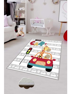 Pelangi Desenli Renkli Dijital Baskılı Yıkanabilir Kaymaz Taban Modern Mutfak Halısı (Süngersiz)