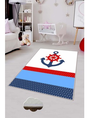 Pelangi Desenli Renkli Dijital Baskılı Yıkanabilir Kaymaz Taban Modern Mutfak Halısı (Süngersiz)