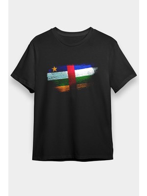 Darkhane Orta Afrika Cumhuriyeti - Central African Republic Siyah Unisex Tişört T-Shirt