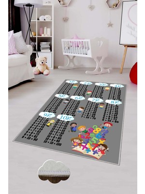 Pelangi Desenli Renkli Dijital Baskılı Yıkanabilir Kaymaz Taban Modern Mutfak Halısı (Süngersiz)