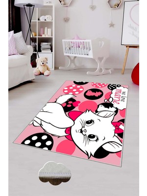 Pelangi Desenli Renkli Dijital Baskılı Yıkanabilir Kaymaz Taban Modern Mutfak Halısı (Süngersiz)