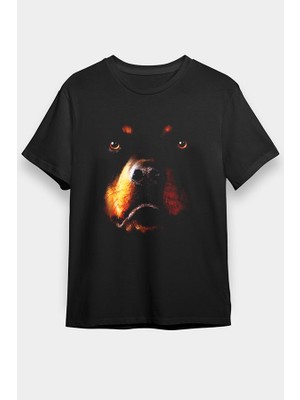 Darkhane Rottweiler Siyah Unisex Tişört T-Shirt