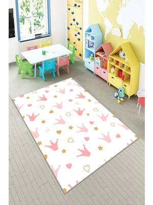 Pelangi Desenli Renkli Dijital Baskılı Yıkanabilir Kaymaz Taban Modern Mutfak Halısı (Süngersiz)