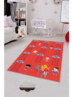Pelangi Desenli Renkli Dijital Baskılı Yıkanabilir Kaymaz Taban Modern Mutfak Halısı (Süngersiz)