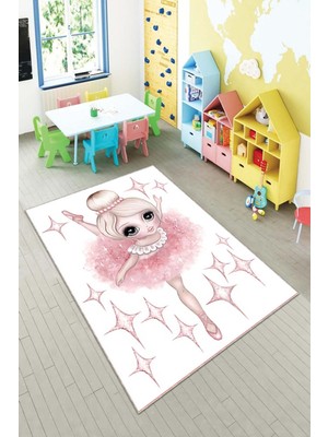 Pelangi Desenli Renkli Dijital Baskı Yıkanabilir Kaymaz Taban Modern Çocuk Halısı ve Yolluk.