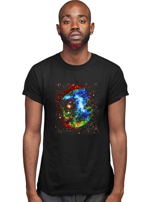 Darkhane Süpernova Siyah Unisex Tişört T-Shirt