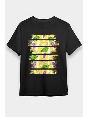 Darkhane Limon Siyah Unisex Tişört T-Shirt