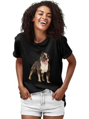 Darkhane Asil Pitbull  Siyah Unisex Tişört T-Shirt