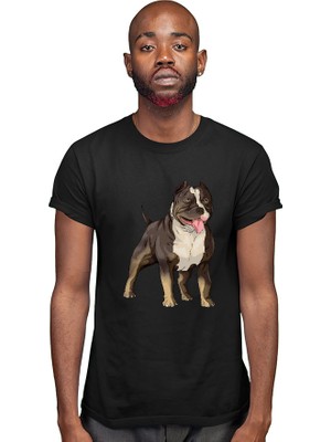 Darkhane Asil Pitbull  Siyah Unisex Tişört T-Shirt