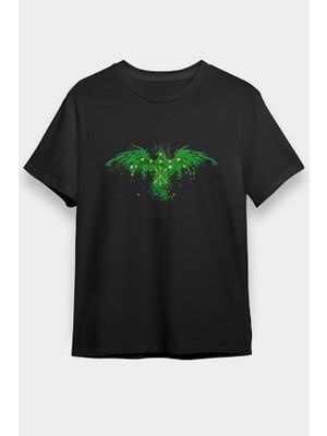 Darkhane Çerkes-Inguşetya Siyah Unisex Tişört T-Shirt