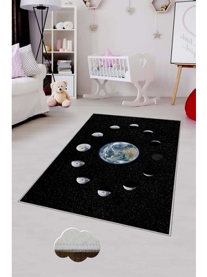 Pelangi Desenli Renkli Dijital Baskılı Yıkanabilir Kaymaz Taban Modern Mutfak Halısı (Süngersiz)