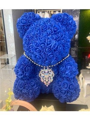 Özel Tasarım El Yapımı Teddy Rose Bear Güllü Ayıcık 35 cm