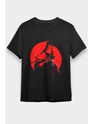 Darkhane Gece Samuray Siyah Unisex Tişört T-Shirt