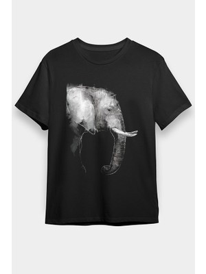 Darkhane Fil Siyah Unisex Tişört T-Shirt