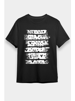Darkhane Geyik Siyah Unisex Tişört T-Shirt