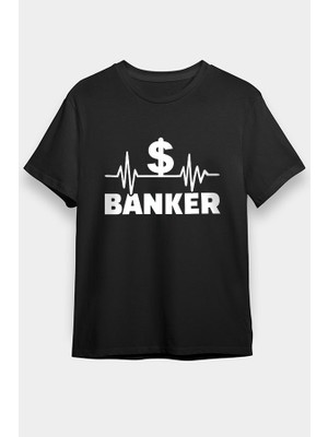Darkhane Bankacı Siyah Unisex Tişört T-Shirt