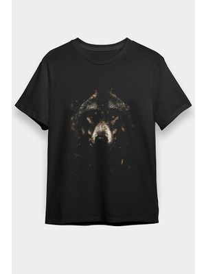 Darkhane Kurt Siyah Unisex Tişört T-Shirt
