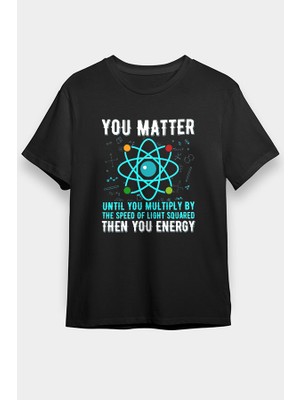 Darkhane Fizik Atom Siyah Unisex Tişört T-Shirt