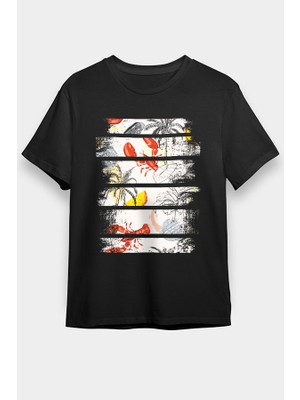 Darkhane Istakoz  Siyah Unisex Tişört T-Shirt