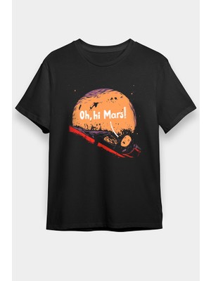 Darkhane Mars Siyah Unisex Tişört T-Shirt