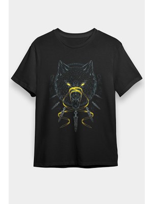 Darkhane Ninja Kurt Siyah Unisex Tişört T-Shirt