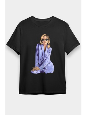 Darkhane Veri Peri Tarzı Siyah Unisex Tişört T-Shirt