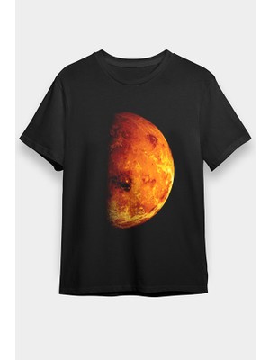 Darkhane Mars Siyah Unisex Tişört T-Shirt