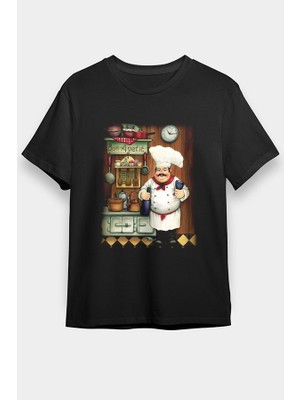 Darkhane Aşçı Şef Chef Siyah Unisex Tişört T-Shirt