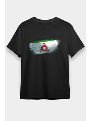 Darkhane Inguşetya - Ingushetia Siyah Unisex Tişört T-Shirt