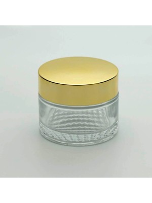 Dbyol Krem Kavanozu 50 ml (5 Adet) Şeffaf Sarı Kapaklı Kutu