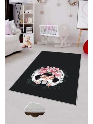 Pelangi Desenli Renkli Dijital Baskılı Yıkanabilir Kaymaz Taban Modern Mutfak Halısı (Süngersiz)